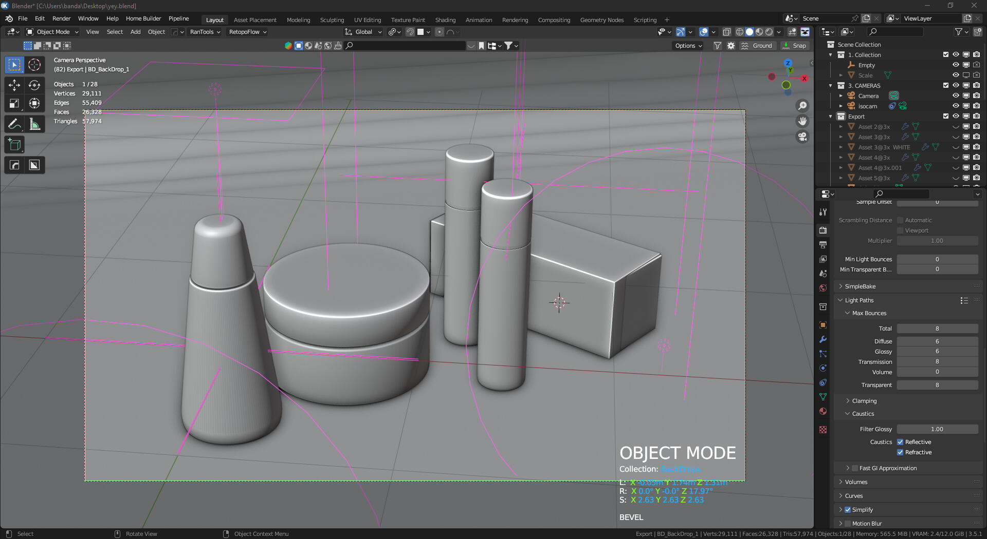 3D Blockout in Blender